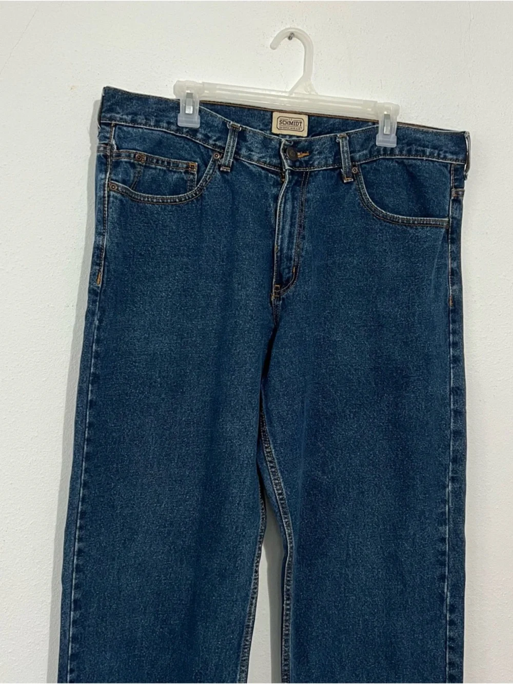 C.E. Schmidt Workwear Men Jeans Big & Tall Classic Straight Leg Blue  38” x36” - Picture 6 of 11